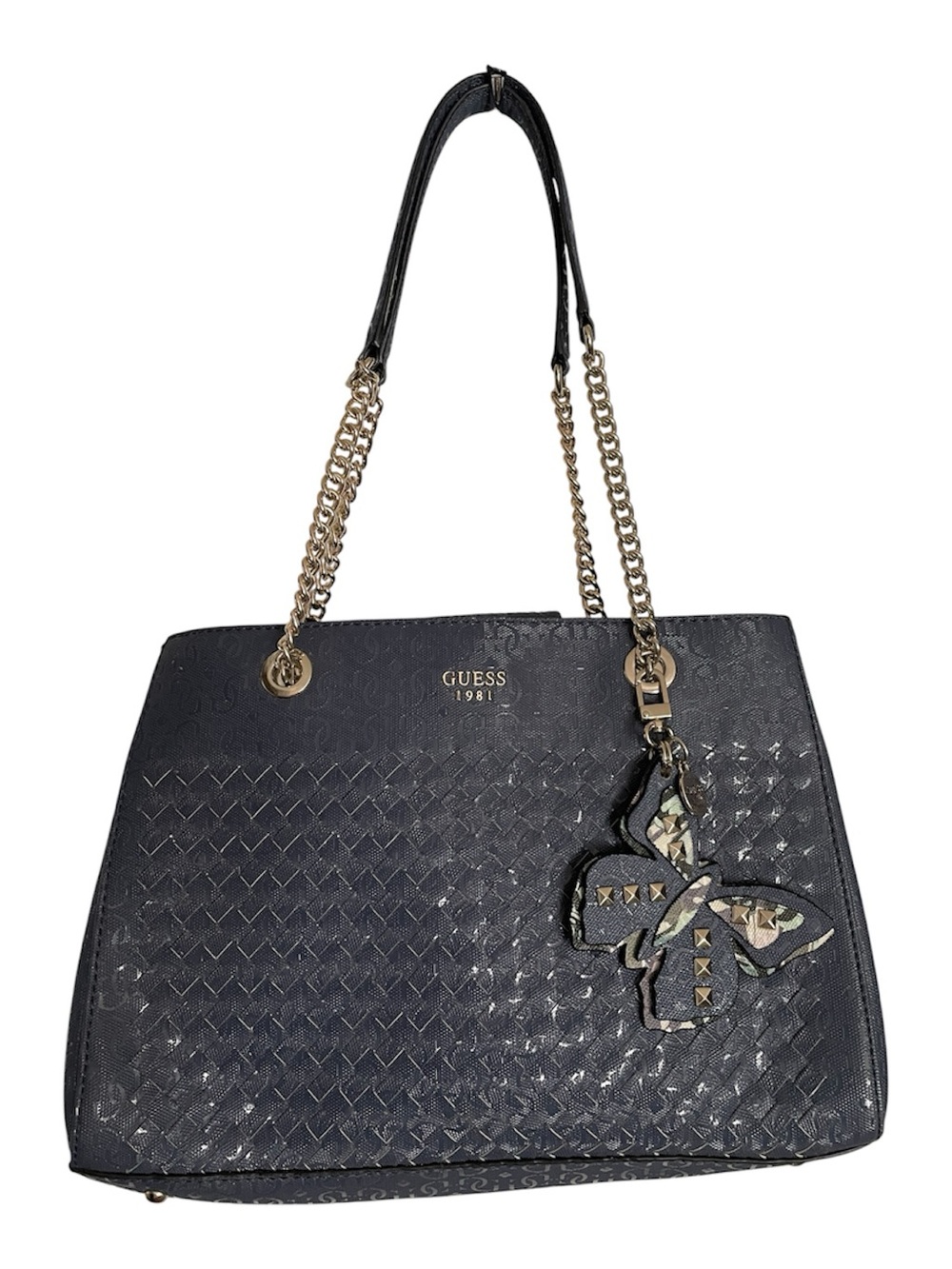 GUESS 1981 Tote Bag Blue